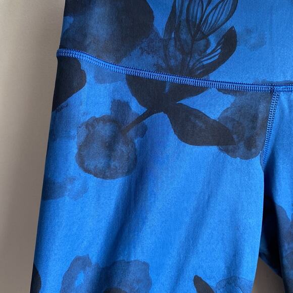 Lululemon Wunder Under Legging Inky Blue Floral 4 - Picture 3 of 10
